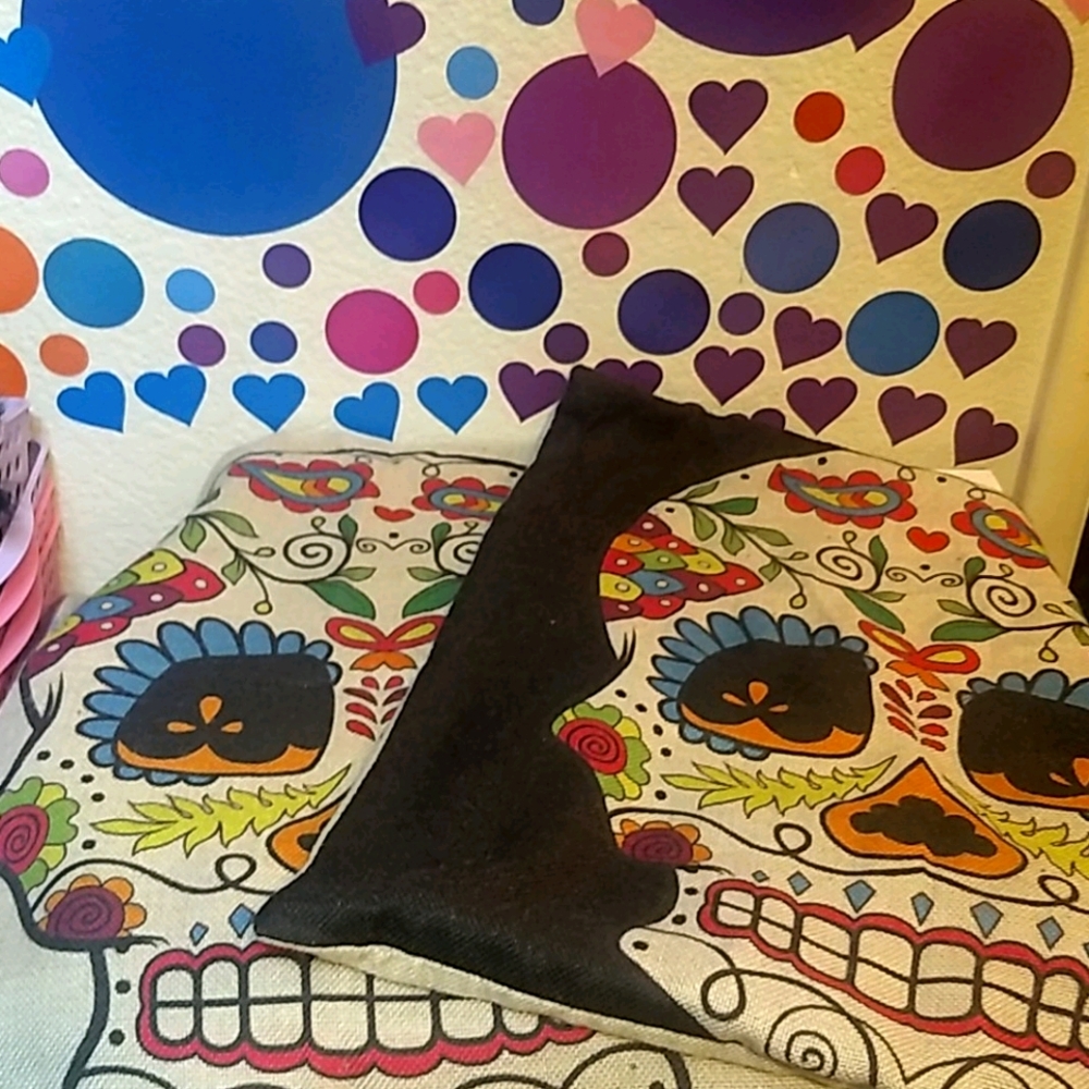 ☠️Sugar skull Pillowcase set